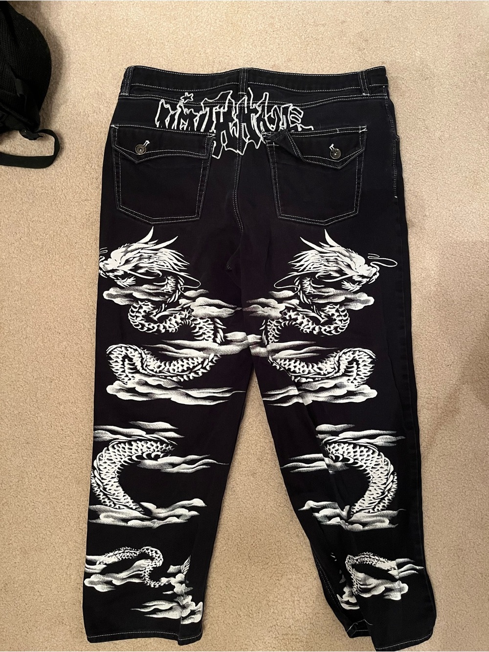 Ninth Hall Ambush Baggy Jeans Y2K Streetwear - Size 36